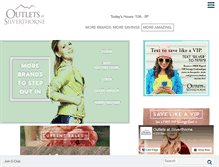 Tablet Screenshot of outletsatsilverthorne.com